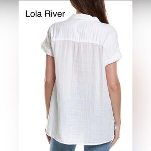 Lola River Women's White Button Down Shirt